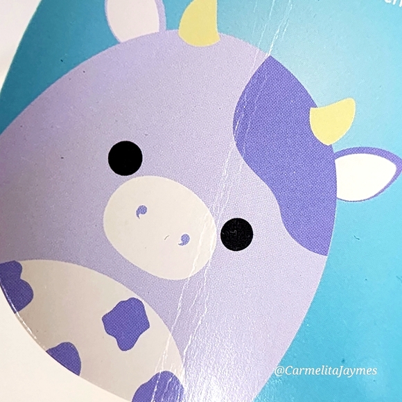 BUBBA 🐄 2021 O.G. Purple Spotted Cow Original Squishmallow by Kelly Toy NWT ☆PC - Picture 7 of 10